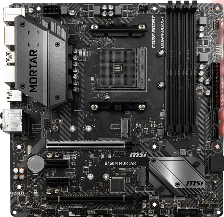 MSI B450M Mortar - Motherboard Specifications On MotherboardDB